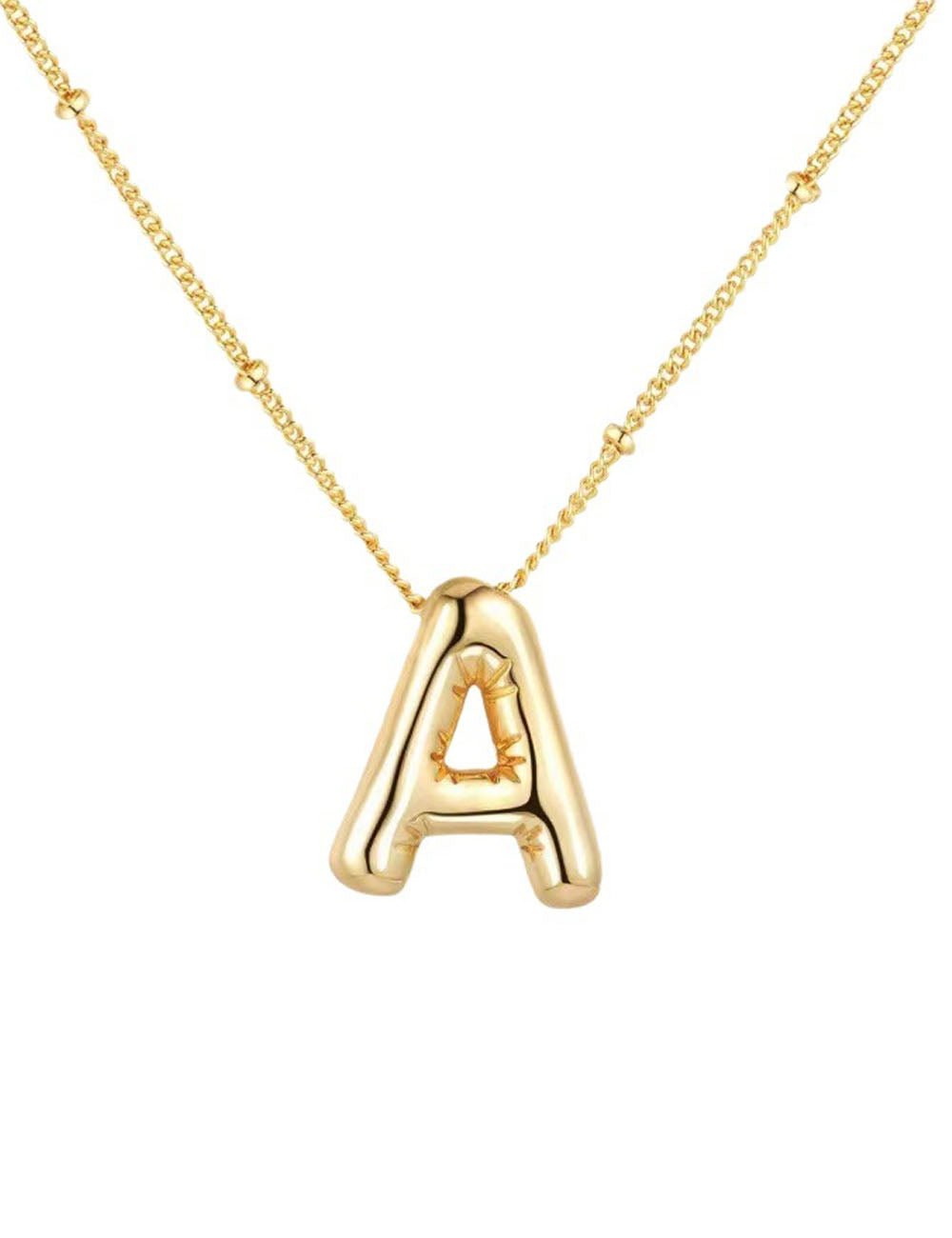 Initial Letter Pendant Necklace — necklace