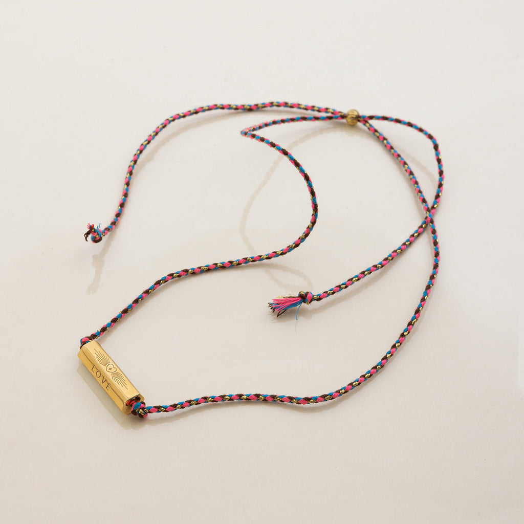 Braided Cross Pendant Necklace — necklace, view 8