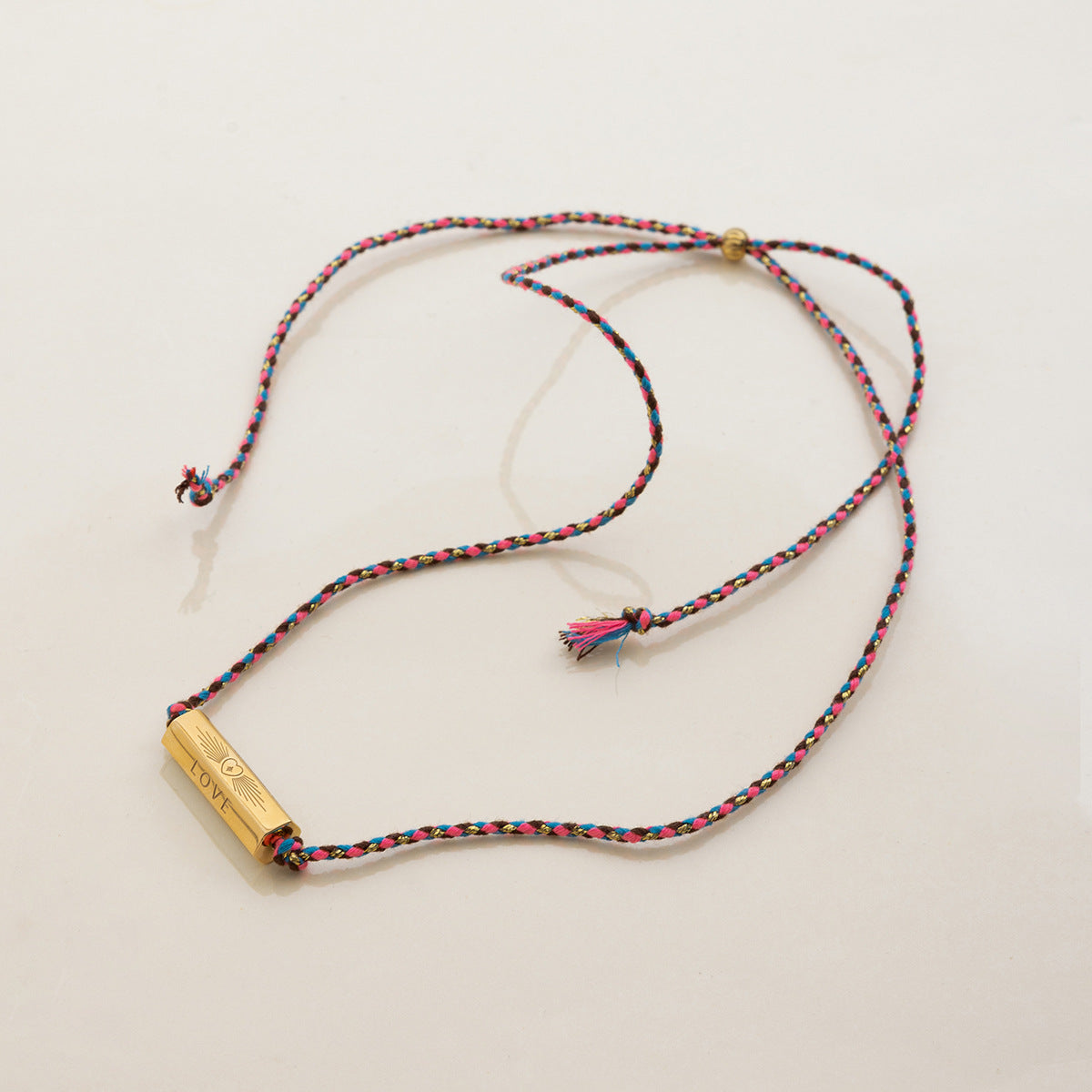 Braided Cross Pendant Necklace — necklace, view 8