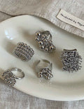 Chunky Statement Silver Rings — ring
