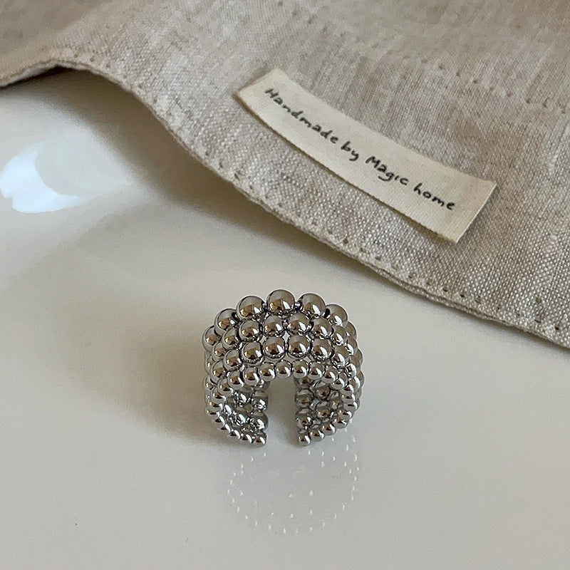 Chunky Statement Silver Rings — ring, view 6