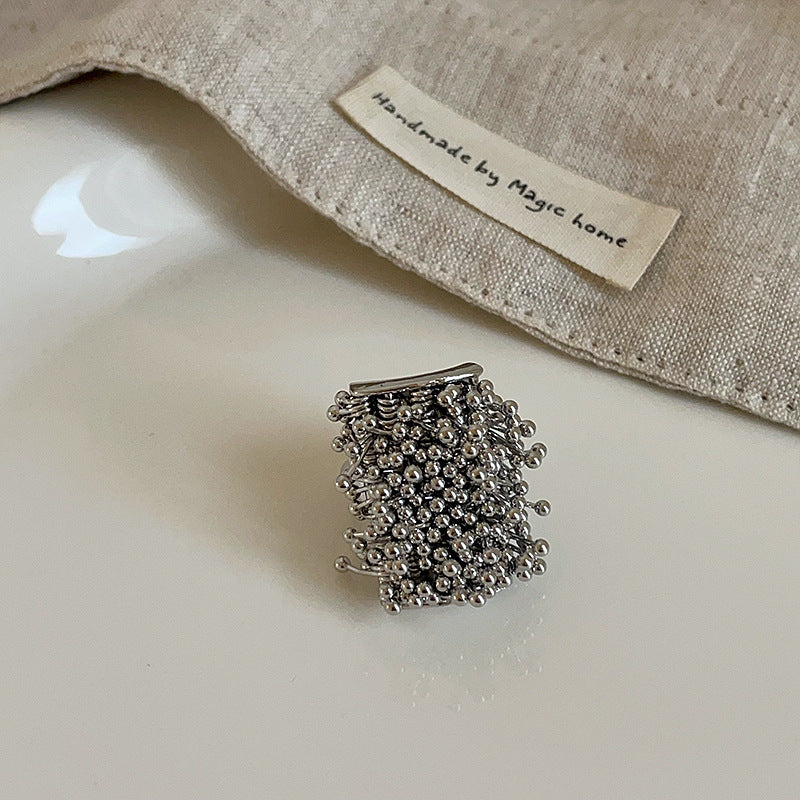 Chunky Statement Silver Rings — ring, view 7