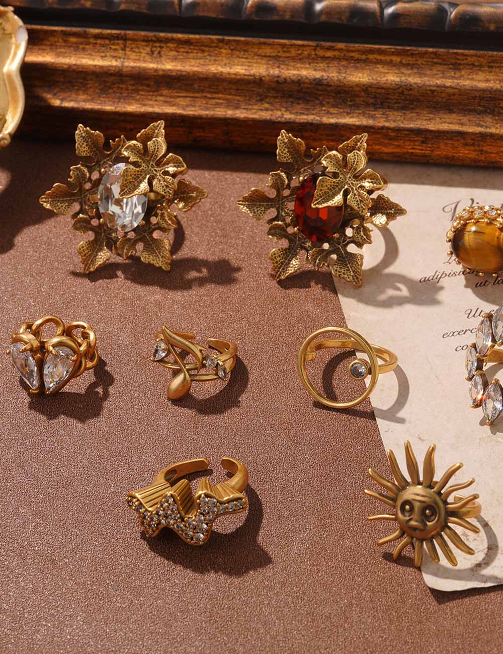 Chunky Irregular Zirconia Ring — ring