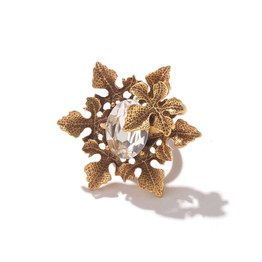 Chunky Irregular Zirconia Ring — ring, view 2