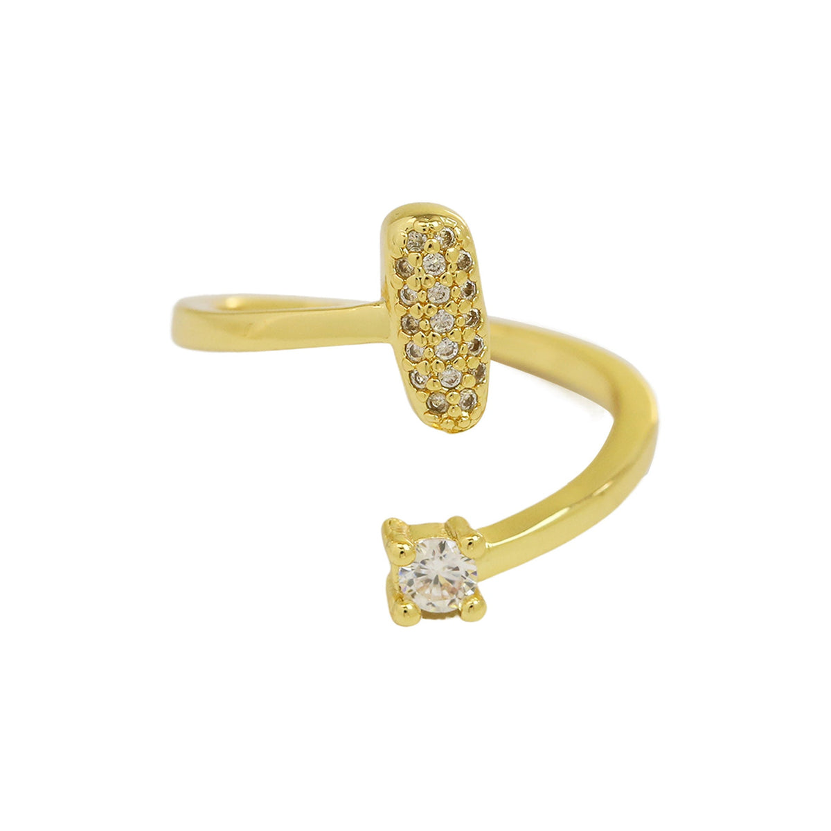 Personalized Letter Zircon Ring — ring, view 13