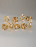 Wide Layered Zircon Ring — ring