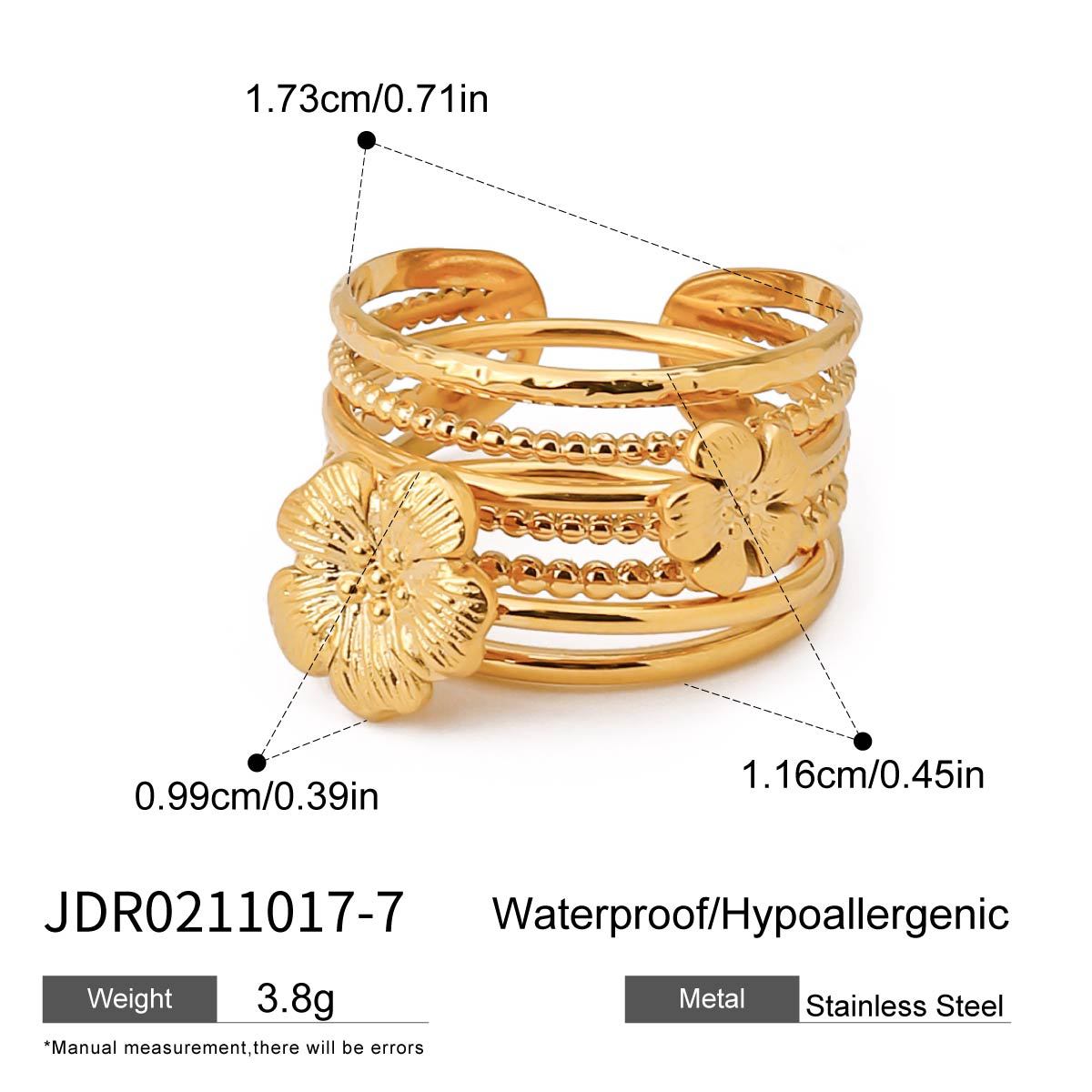 Wide Layered Zircon Ring — ring, view 8
