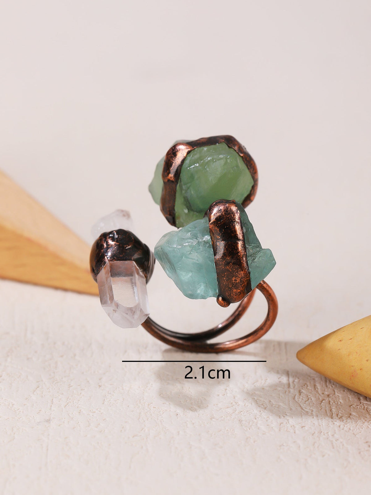 Irregular Crystal Stone Ring — ring, view 5