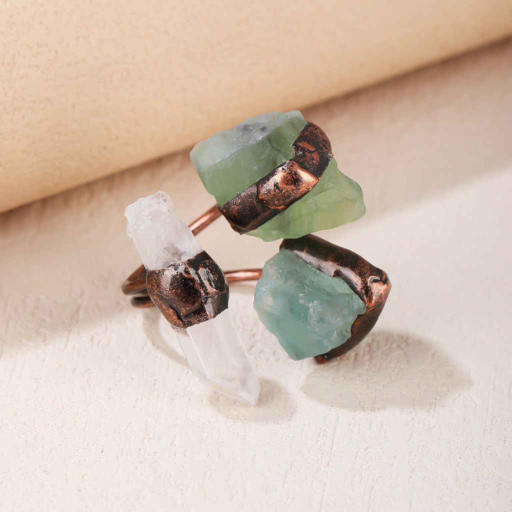 Irregular Crystal Stone Ring — ring, view 6