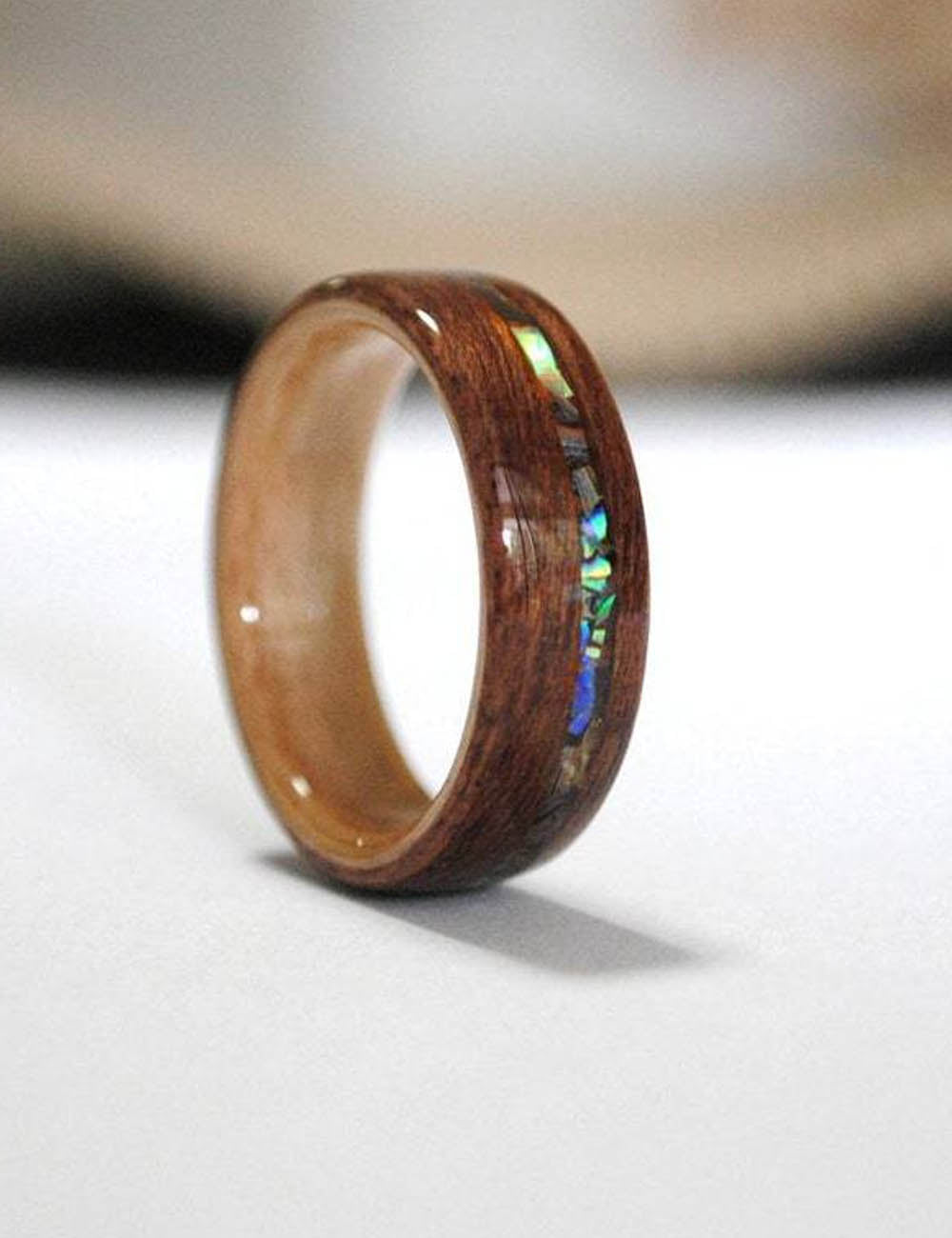 Chunky Resin Band Ring — brown ring
