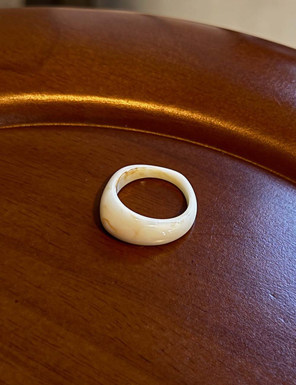 Asymmetric Chunky Resin Ring — ring