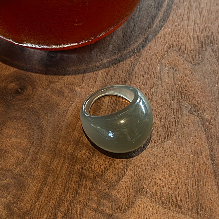 Asymmetric Chunky Resin Ring — ring, view 4