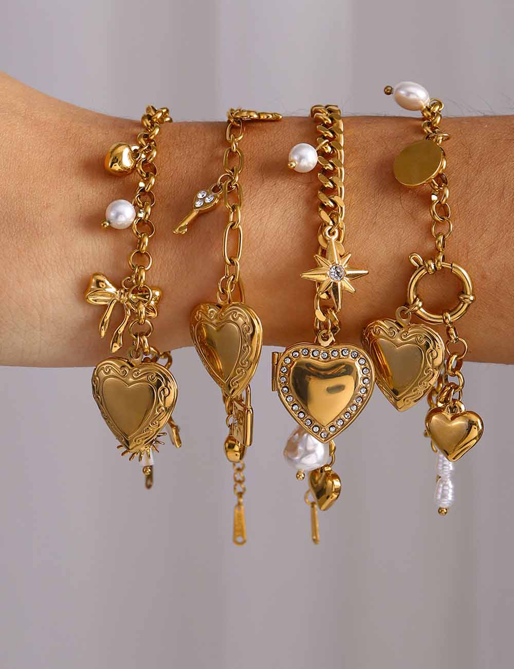Heart Pendant Tassel Bracelet — bracelet