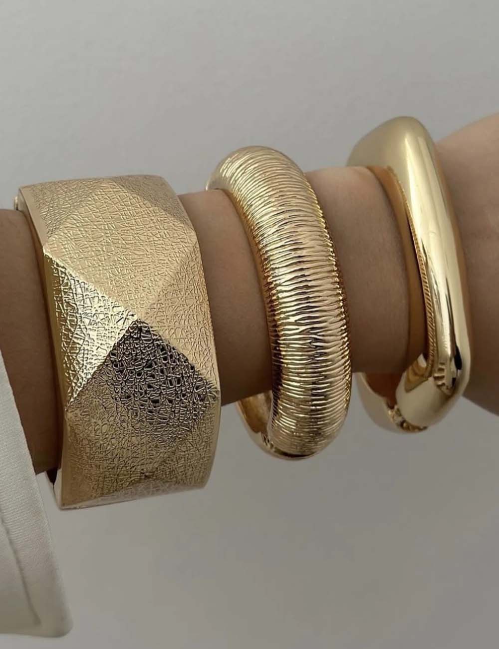 Chunky Wide Statement Bangle — bracelet