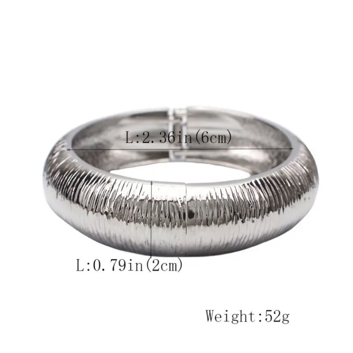 Chunky Wide Statement Bangle — bracelet, view 7