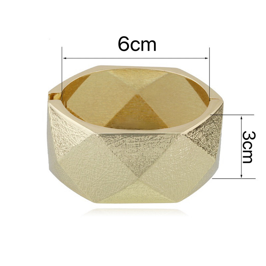 Chunky Wide Statement Bangle — bracelet, view 12