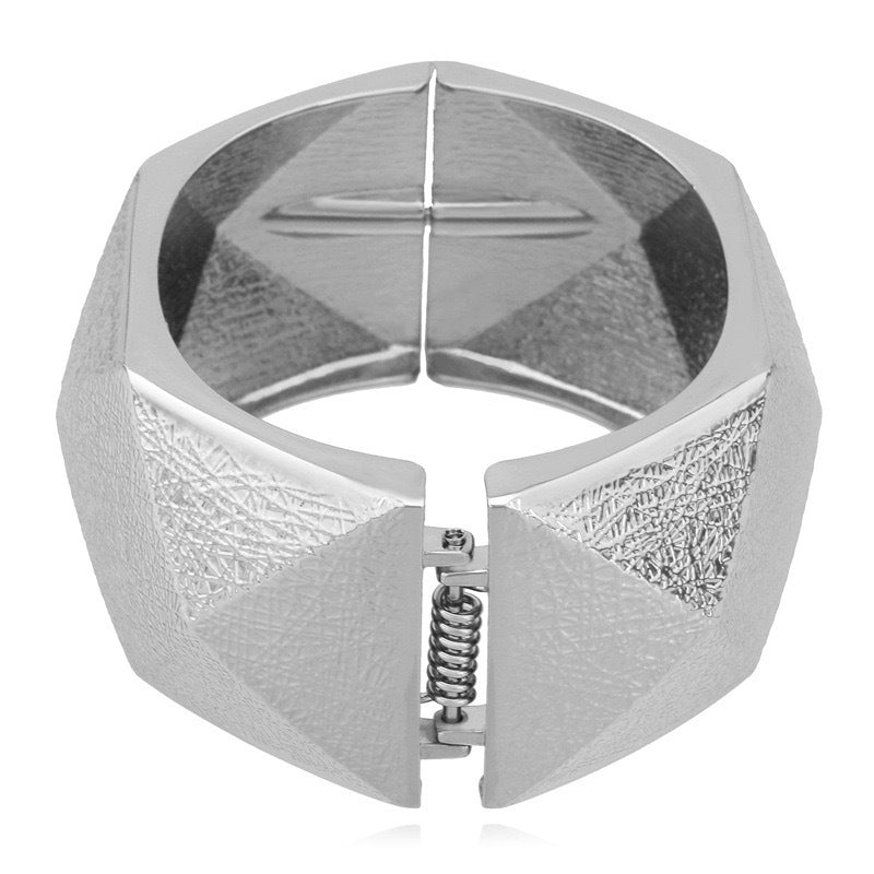 Chunky Wide Statement Bangle — bracelet, view 15
