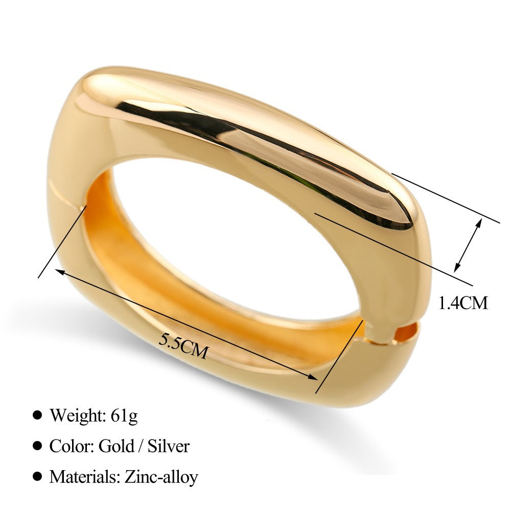 Chunky Wide Statement Bangle — bracelet, view 18