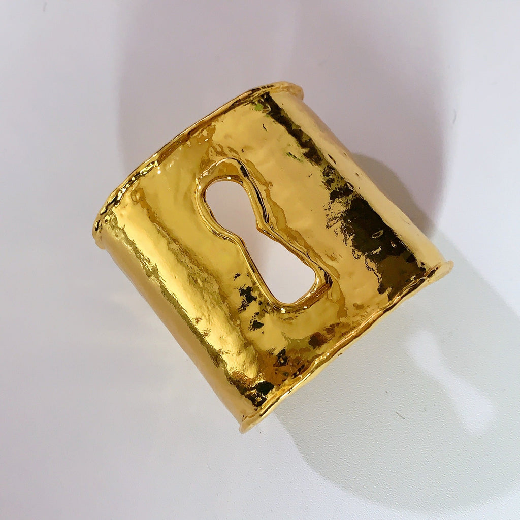 Leopard Print Wide Open Cuff — bracelet, view 8