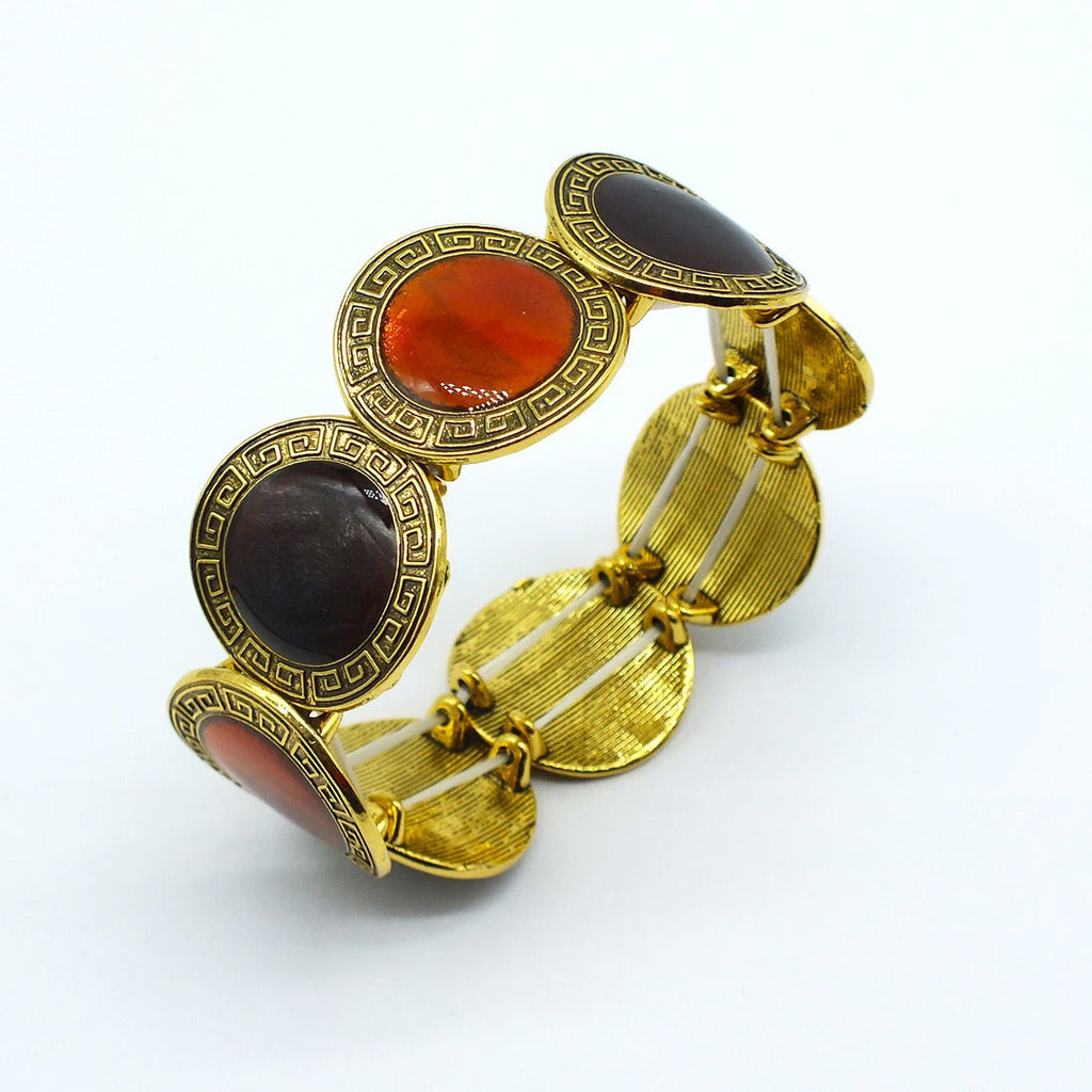 Enamel Round Stretch Bangle — bracelet, view 5