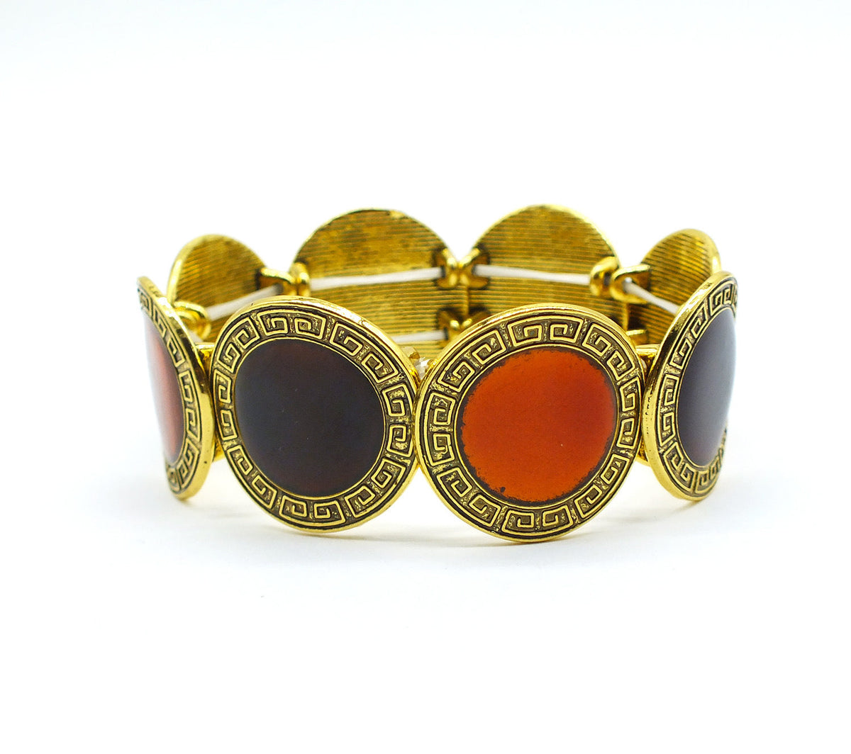 Enamel Round Stretch Bangle — bracelet, view 6