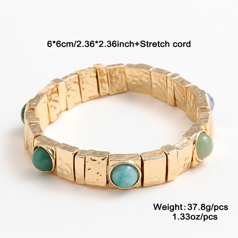 Tiger Eye Double-Layer Cuff — bracelet, view 3