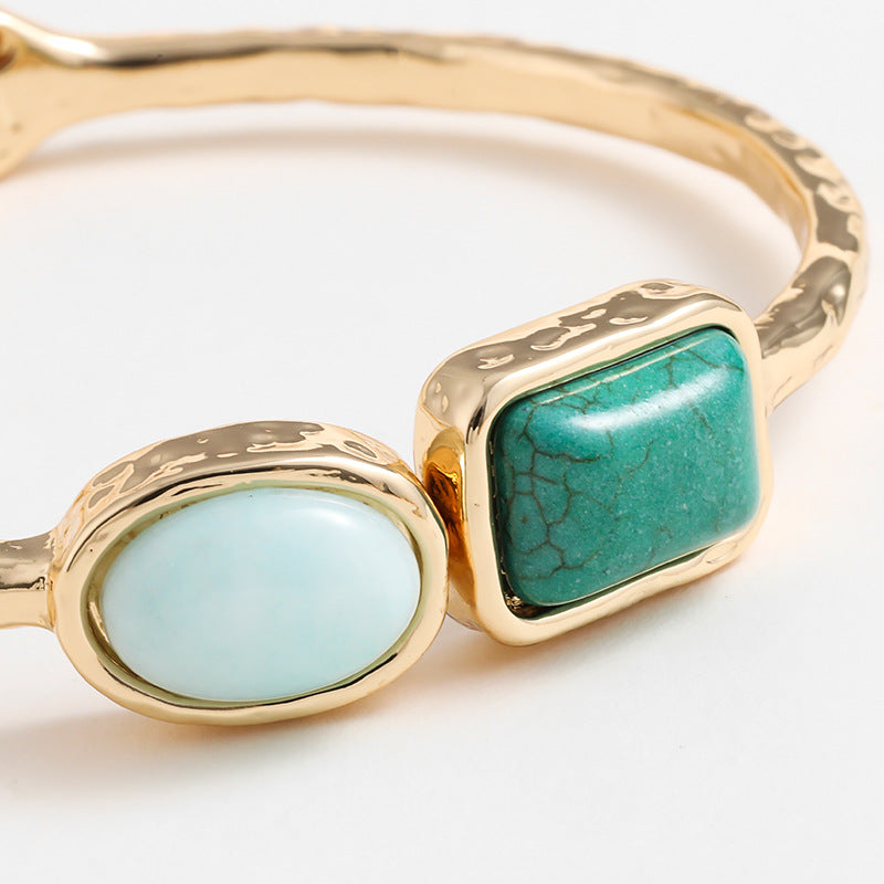 Tiger Eye Double-Layer Cuff — bracelet, view 5