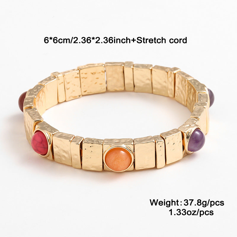 Tiger Eye Double-Layer Cuff — bracelet, view 6