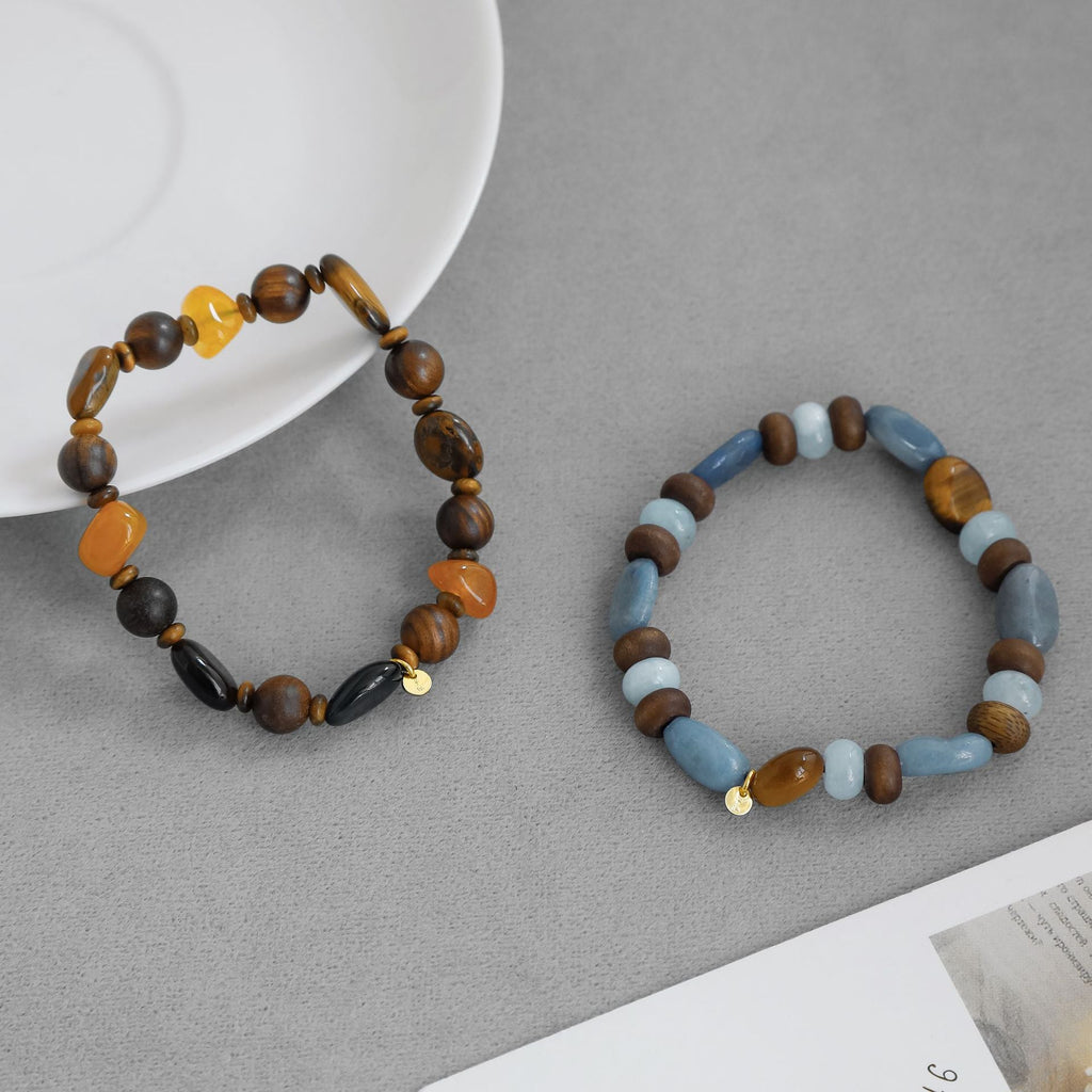 Irregular Round Bead Bracelet — bracelet, view 2