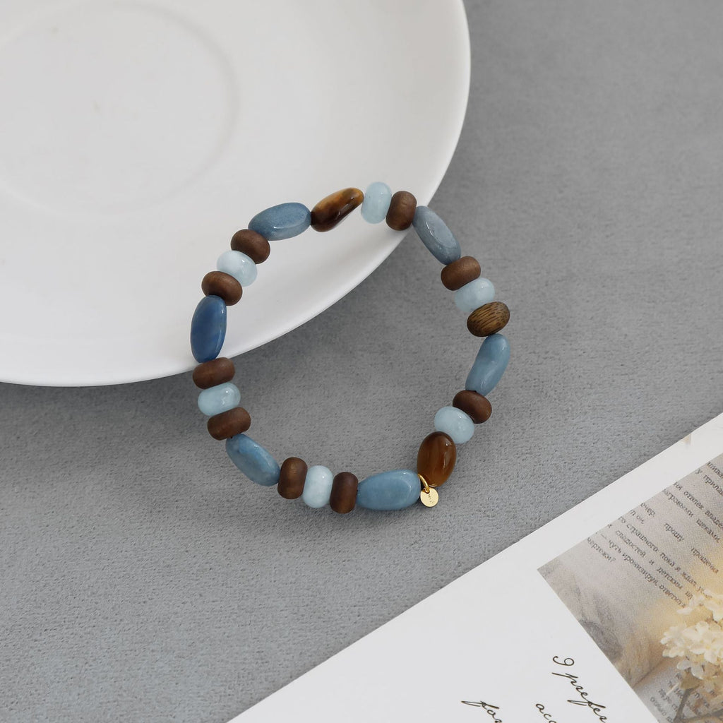 Irregular Round Bead Bracelet — bracelet, view 6