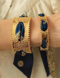 Matte Gold Scarf Bangle Bracelet — bracelet