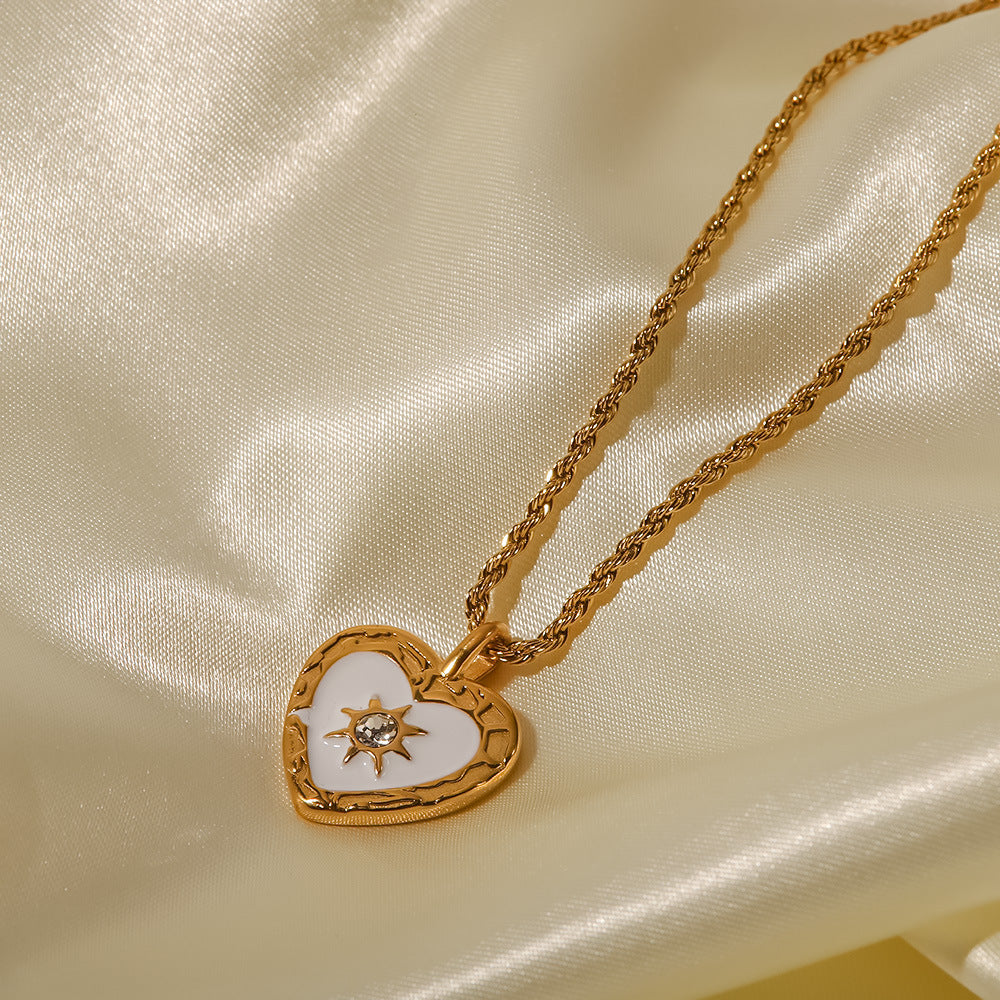 Petite Heart Pendant Necklace — necklace, view 4
