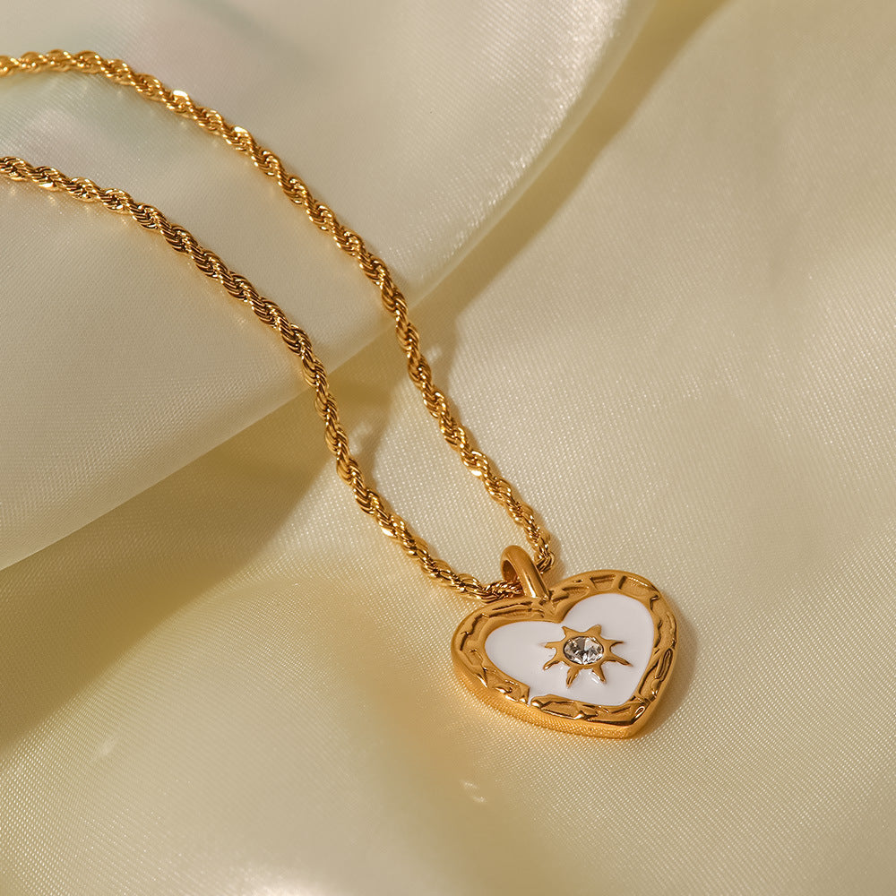 Petite Heart Pendant Necklace — necklace, view 5
