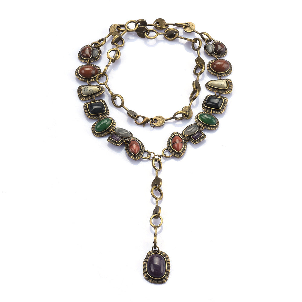 Colourful Pendant Statement Necklace — colorful necklace