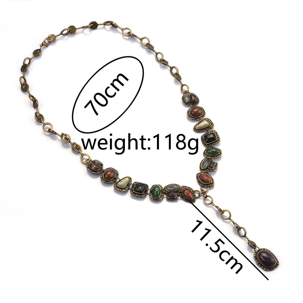 Colourful Pendant Statement Necklace — colorful necklace, view 6