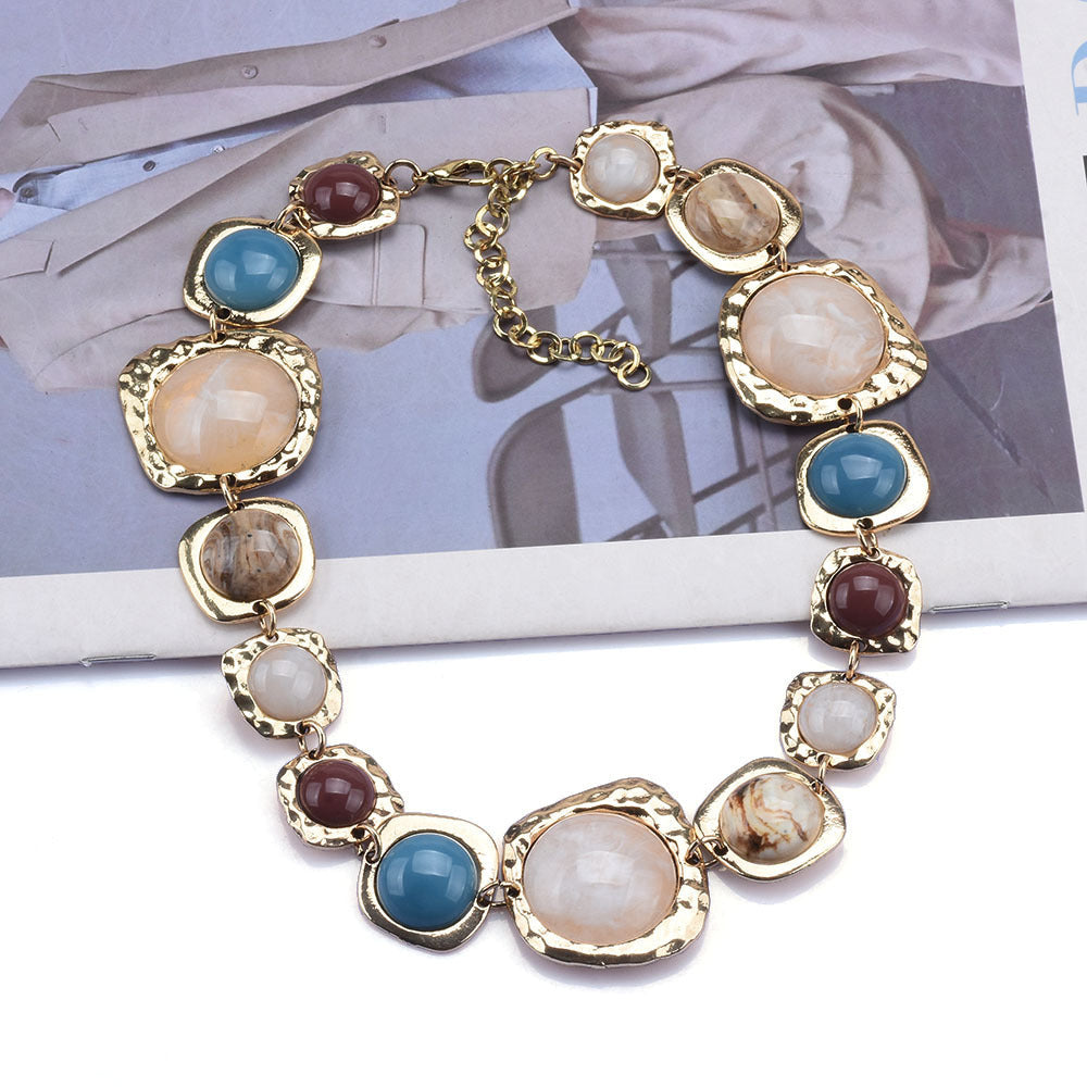 Geometric Bead Chain Bracelet — bracelet, view 4