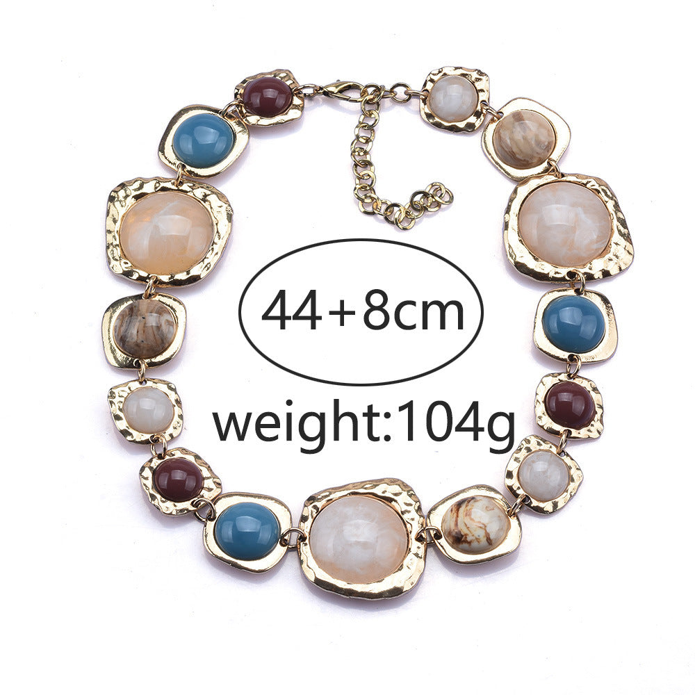 Geometric Bead Chain Bracelet — bracelet, view 6