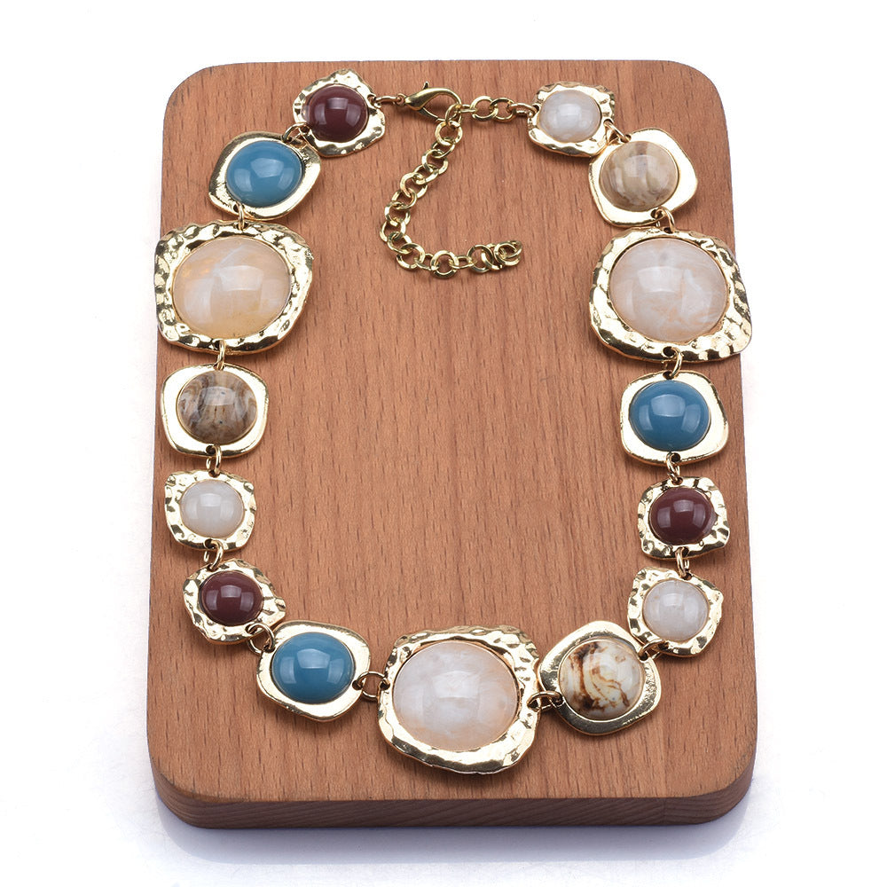Geometric Bead Chain Bracelet — bracelet, view 8