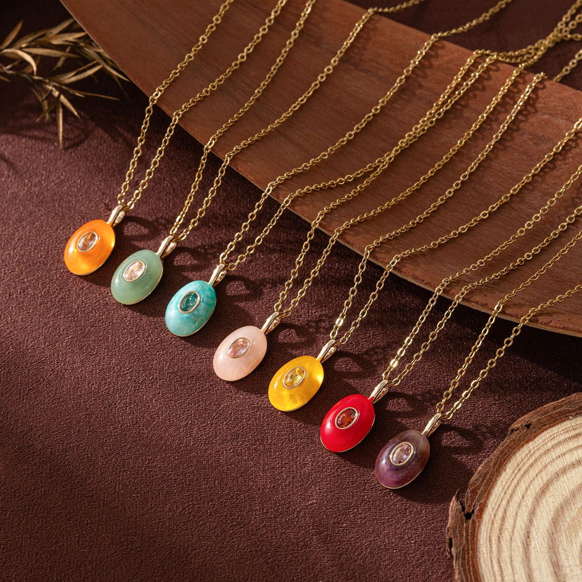 Waterdrop Pendant Chain Necklace — necklace, view 2