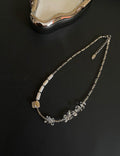 White Shell Beaded Necklace — white necklace